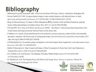 Tavseef Mairaj Shah, Climate Food and Farming (CLIFF) Network presentation November 2017