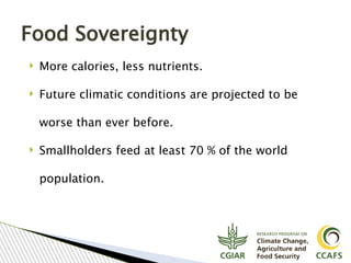 Tavseef Mairaj Shah, Climate Food and Farming (CLIFF) Network presentation November 2017