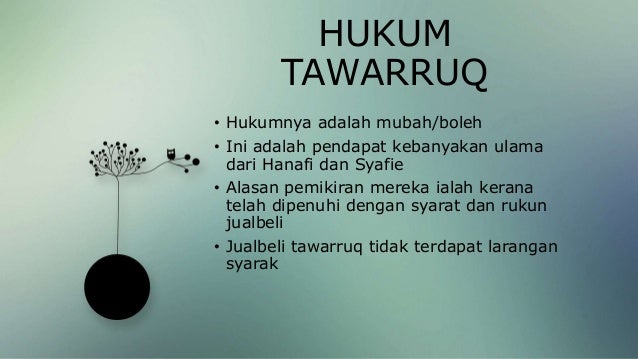 Bai Al Tawarruq