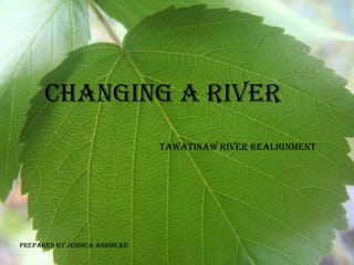 Changing a River Tawatinaw River Realignment  Prepared by Jessica Ashmead 