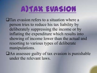 Tax planning works  within the framework of law and its not illegal.RIGHT TO PLAN TAX LIABILITYThe Supreme Court held in case of McDowell & Co. v. CTO(1985) 154 ITR 148(SC) has said that it is true that planning may be legitimate provided it is within the framework of the law.