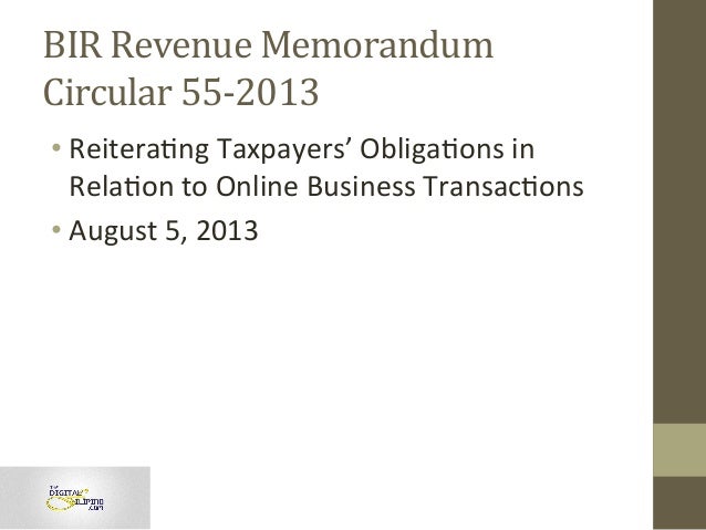 Tax Guidelines for E-Commerce Transactions in the Philippines