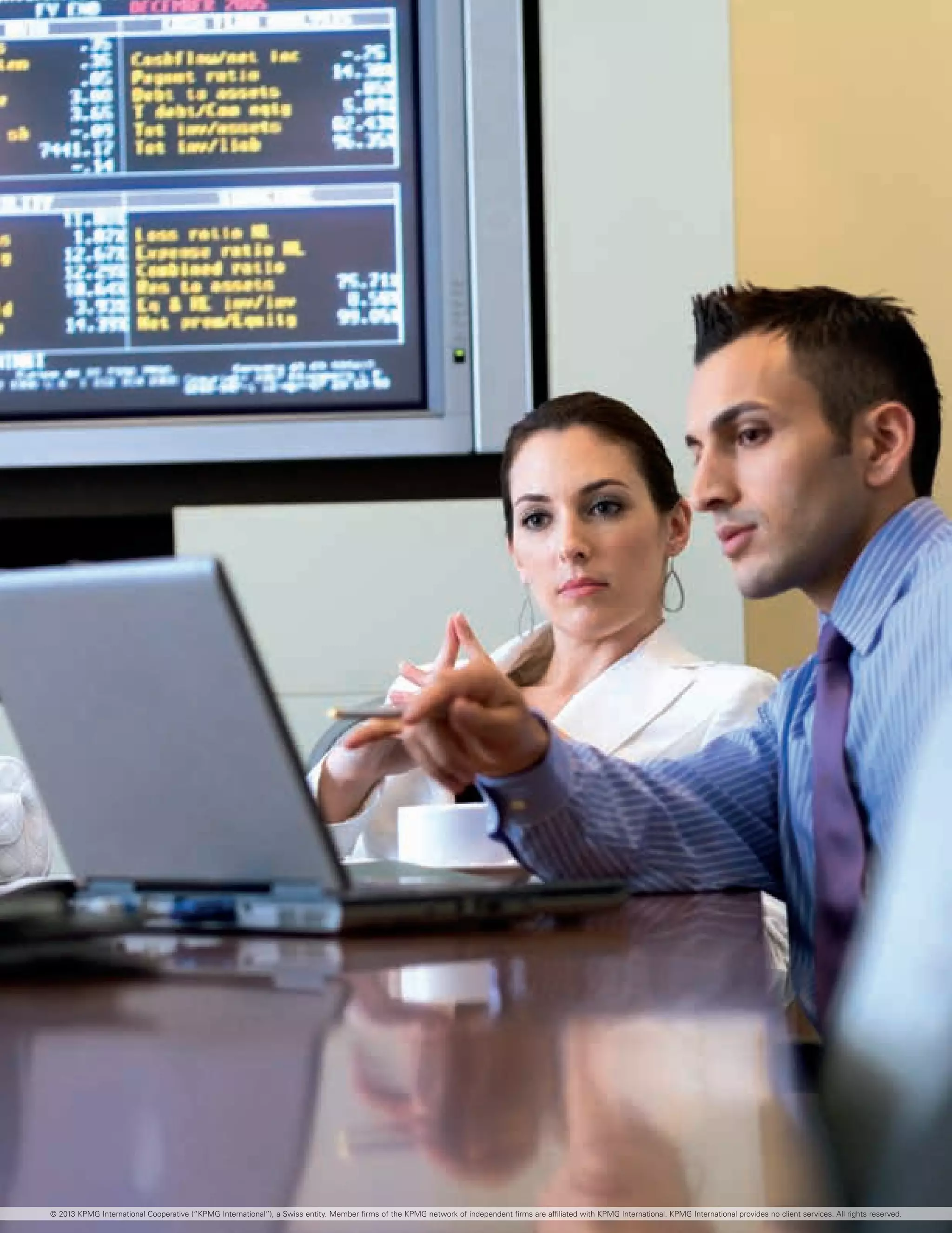 A new era in international tax | 11
© 2013 KPMG International Cooperative (“KPMG International”), a Swiss entity. Member firms of the KPMG network of independent firms are affiliated with KPMG International. KPMG International provides no client services. All rights reserved.
 