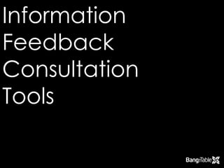 InformationFeedback ConsultationTools