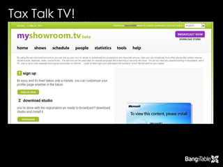 Tax Talk TV!