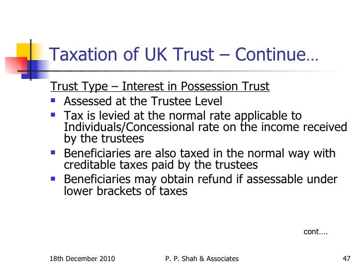 Taxability of trusts 18 1210