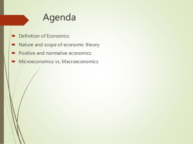Introduction To Economics Microeconomics Vs Macroeconomics