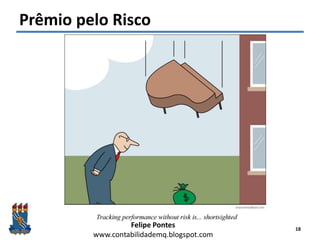 Felipe Pontes
www.contabilidademq.blogspot.com
Prêmio pelo Risco
18
 