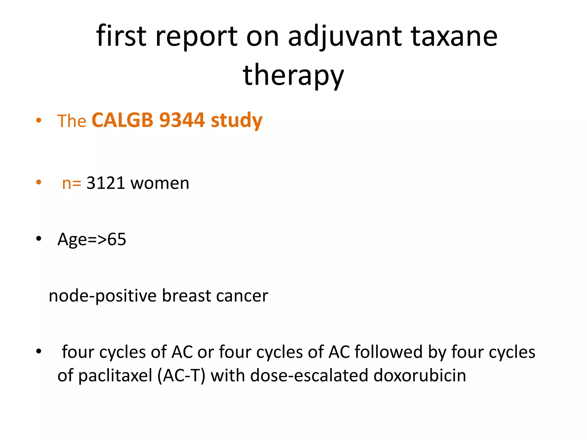 Taxane chemotherapy in ca breast dr.neena john, juniour resident ...