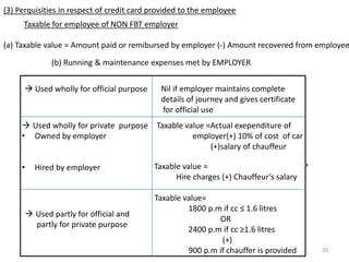 Available for employee and his family( family means individual     spouse and children, and his/her parents, brother and sister     wholly dependent on him)Condition PrescribedAmount of exemptionLower or air economy fair of National carrier by shortest Route or amount spendJourney performed by airJourney performed by railLower of A.C First Class railFair by shortest route or amount spentWhere rail transport is available but JourneyIs performed by any other modeLower of A.C First Class railFair by shortest route or amount spentWhen no rail transport is available butFirst class deluxe class fair on shortest routeOr amount spent(a) Recoginized public transport exist(b) Where no public transport existsLower of A,C First class rail fair as if journeyIs performed by rail or amount spendExemption is available only in respect of two journey performed in a block of 4      calendar years commencing from 1986If exemption is not availed in relevant 4 year block ,it can be claimed in the first    calendar year of next blockॐ14