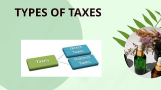 TAXATION, Types of taxes, calculation of income tax | PPTX
