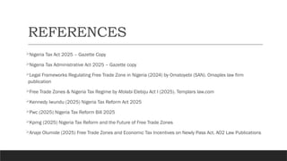 Ao2 Free Zone Taxation and Legal Framework of Companies in Nigerian Free Trade Zones ...