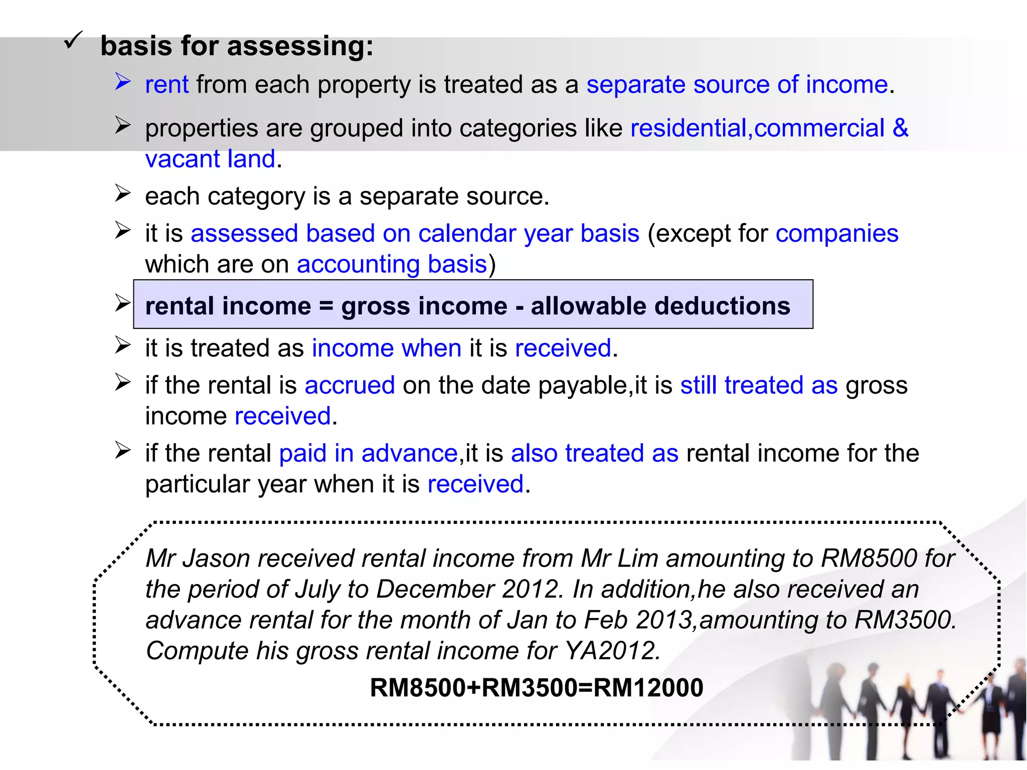 Taxation principles: Dividend, Interest, Rental, Royalty and Other ...