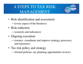 Tax Risk Level 03.03.2010 Taxation risks and their management, Prof. Tomas Balco | PDF