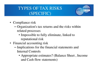 Tax Risk Level 03.03.2010 Taxation risks and their management, Prof. Tomas Balco | PDF