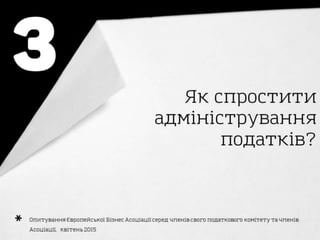 Taxation in Ukraine in the eyes of business - Нова податкова система України очима бізнесу 