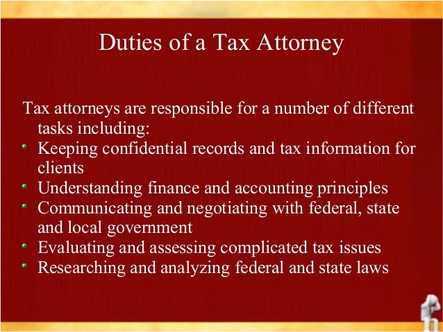 Tax Attorney