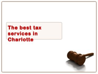 The best tax
services in
Charlotte
 