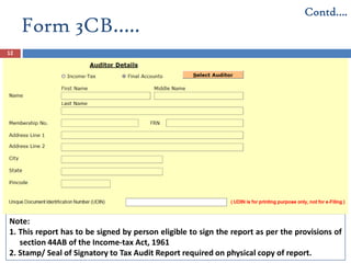 All about TaxAudit u/s 44ab of income tax act | PDF