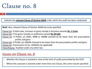 All about TaxAudit u/s 44ab of income tax act | PDF