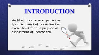Tax audit presentation | PPTX