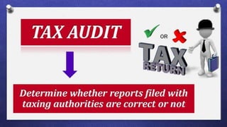 Tax audit presentation | PPTX