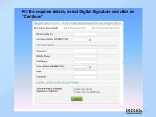 13S G C O & Co.
Chartered Accountants
 