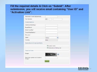 15S G C O & Co.
Chartered Accountants
 