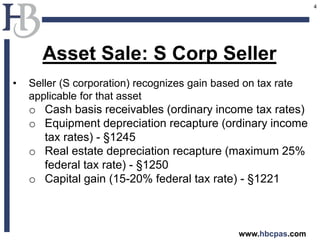 Tax Consequences of Asset vs. Stock Sales | PPTX