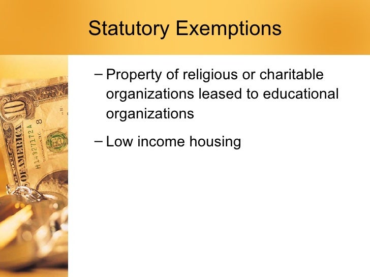 exemptions nonprofit organizations for tax Considerations, Real Arizona Estate Tax
