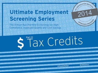 PeopleMatter: Tax Credits Screening Series