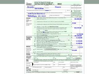 Alexander Simpson
223-45-6789
none
2439 North Third Street
Philadelphia PA 19117
X
36,206.00
43.00
0
36,249.00
9,750.00
26,499.00
4,452.00
4,452.00
3,536.00
0
3,536.00
916.00
$9,750
 
