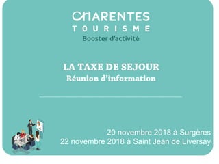 20 novembre 2018 à Surgères
22 novembre 2018 à Saint Jean de Liversay
 