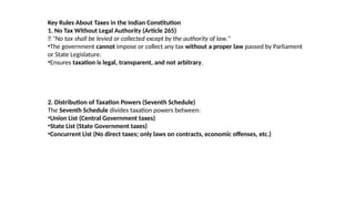 Tax system of our ancient and modern India. | PPTX