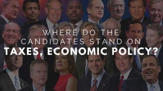 Where Do The Candidates Stand On Taxes, Economic Policy?