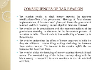 Tax evasion and tax avoidance | PPTX