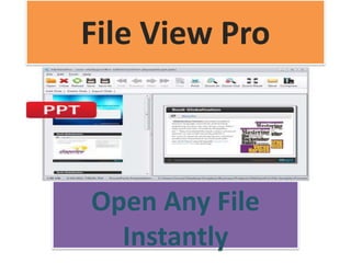 File View Pro



Open Any File
  Instantly
 