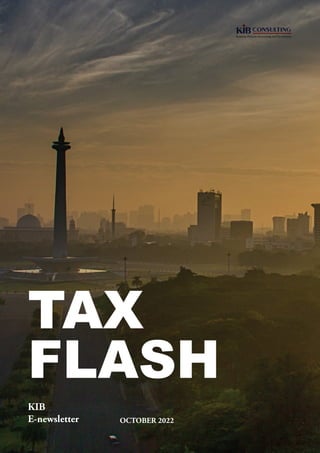 TAX
FLASH
KIB
E-newsletter OCTOBER 2022
 