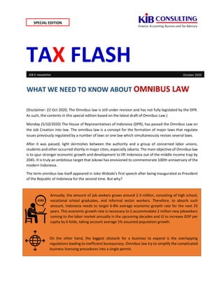 Tax flash october 2020   kib consulting