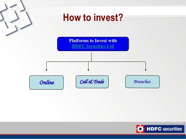 How to do option trading in hdfc securities