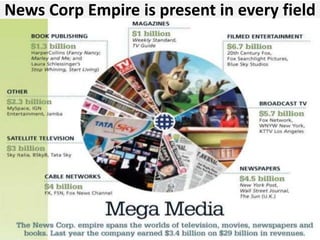 News Corp Empire is present in every field
 