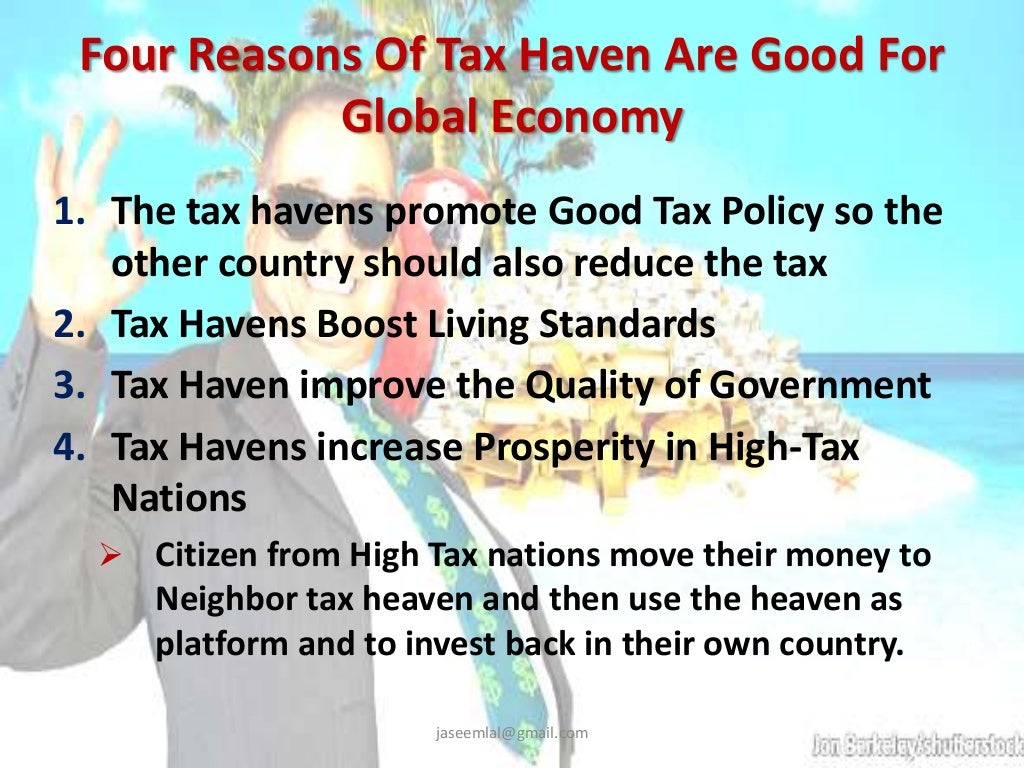 Tax Havens , Major Tax Havens around the world.