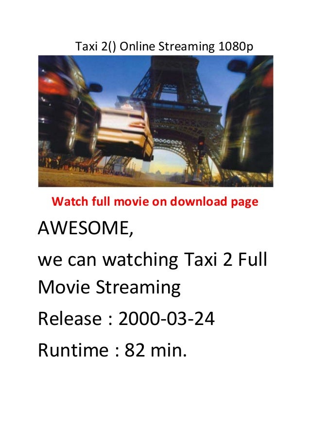 Taxi 2 Film Streaming Taxi 2() online streaming 1080p best action and comedy movies
