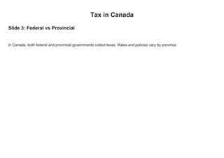 Overview of Canada’s Tax System Brief and sweet | PDF