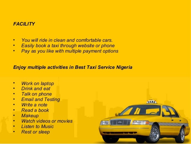 Writing taxi service