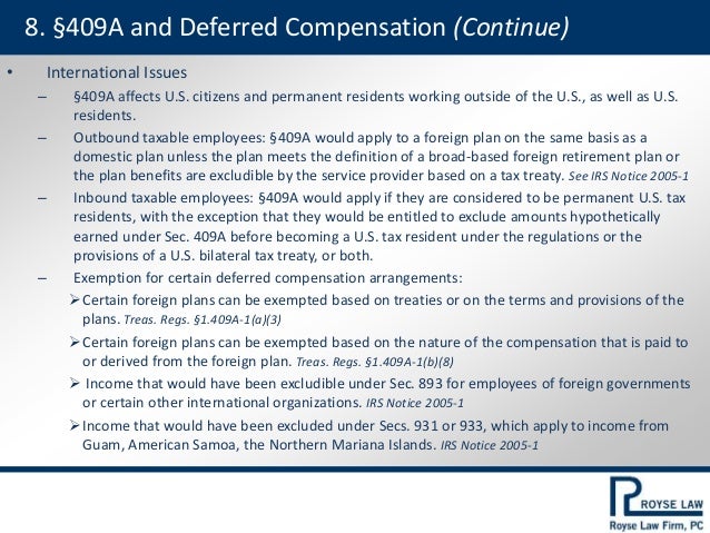 Exercises of employee stock options by non-resident aliens