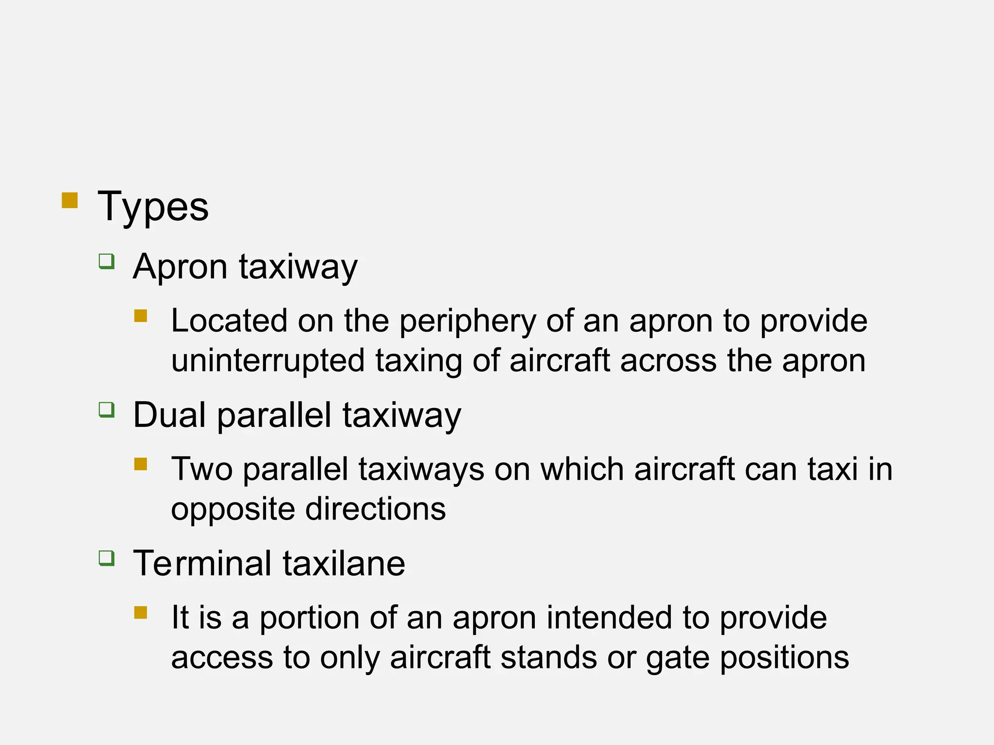 Taxiway design for airport with geometric consideration | PPT