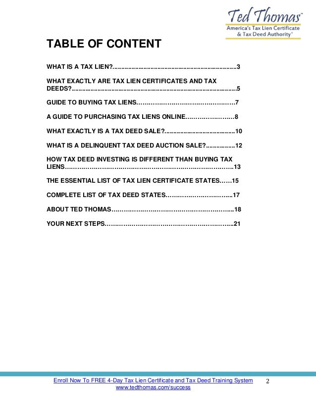 tax lien investing