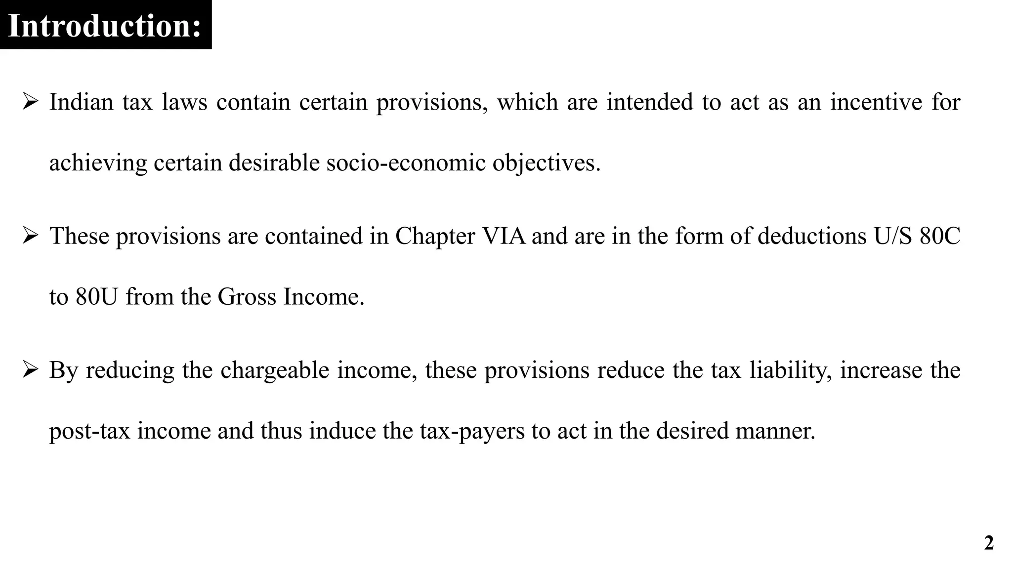 Tax management (TM)- Deductions under section 80 of Income Tax act-MBA | PPTX | Government ...