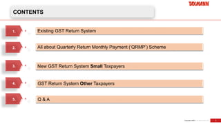 Presentation of Taxmann's Webinar on New GST Return System for Small ...